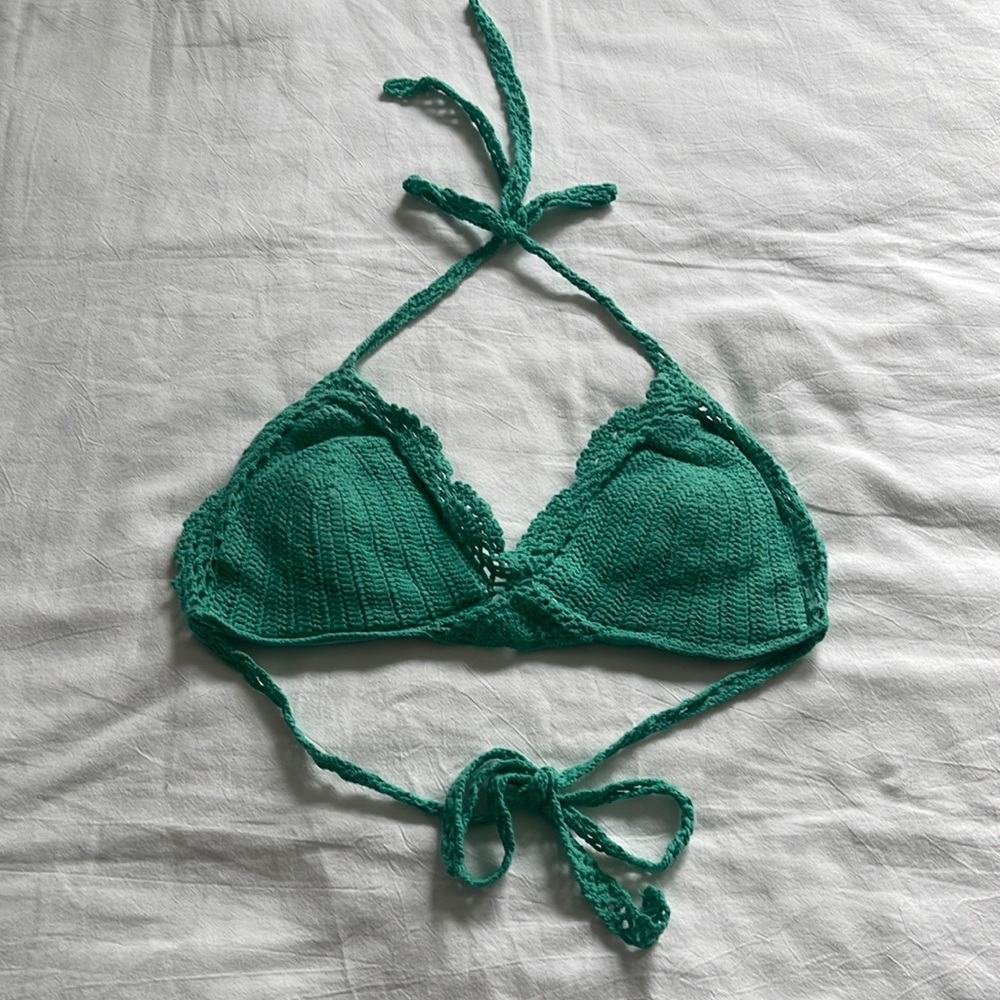 Beauty and the Beach crochet bikini top